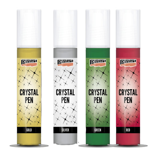 Crystal Pen | 4 Colors | Pentart | 30ml | Mixed Media