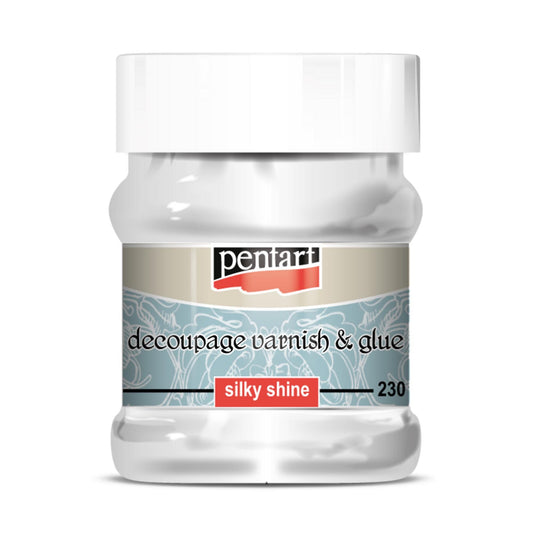 Silky Shine | Decoupage Varnish and Glue | Pentart | Mixed Media | 230ml
