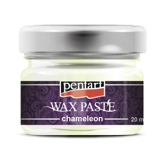 White Gold | Chameleon Wax Paste | Metallics | Pentart Deluxe Paste | 20ml