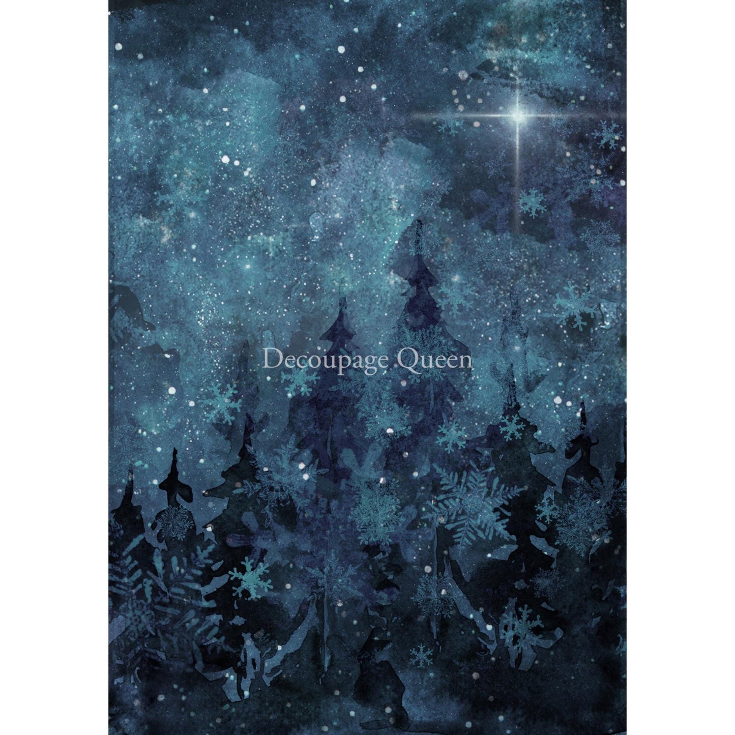 Night Sky | A3 | Rice Paper Decoupage | Decoupage Queen | Printed in Italy | A4 & A3