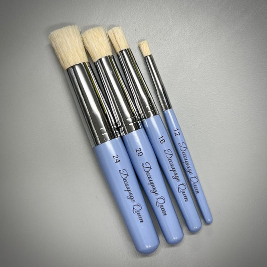 Stencil Brushes | Decoupage Queen Brushes | Mixed Media Tool | 4 Sizes Sold Separately #12 #16 #20 #24