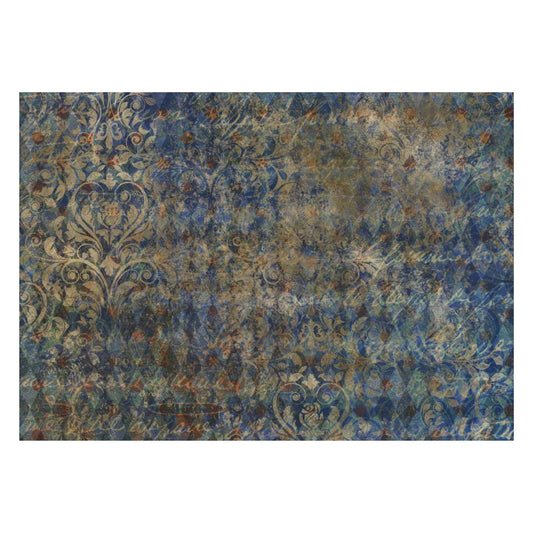 Blue Harlequin | Rice Paper Decoupage | Decoupage Queen | Furniture Decoupage | A2 and A1