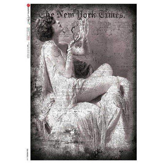 Vintage Beauty | Old Photos 0109 | Rice Paper Decoupage | US Paper Designs | A2 & A1