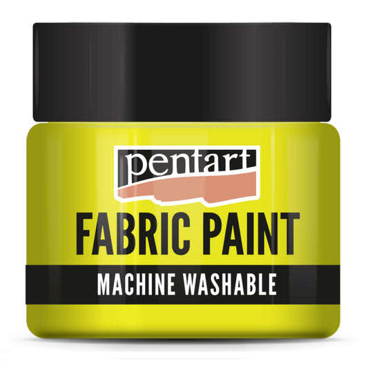 Yellow Fabric Paint Matte Pentart Mixed Media 50ml
