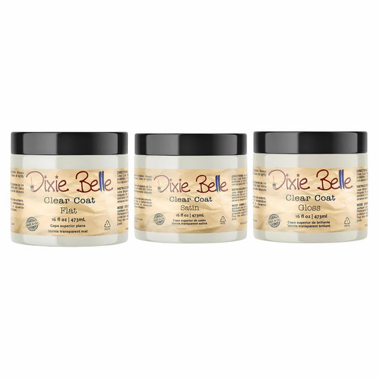 Clear Coat Sealer 16oz | 3 Different Sheens | Dixie Belle Paint Company | Water Based Sealer | 16oz