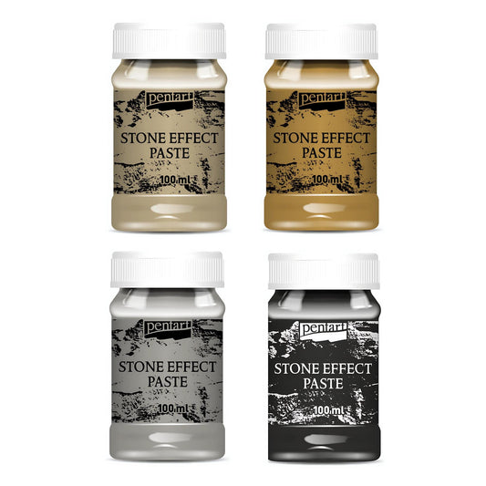 Stone Effect Paste | 4 Colors | Pentart | Create Natural Looking Stone or Marble | 100ml