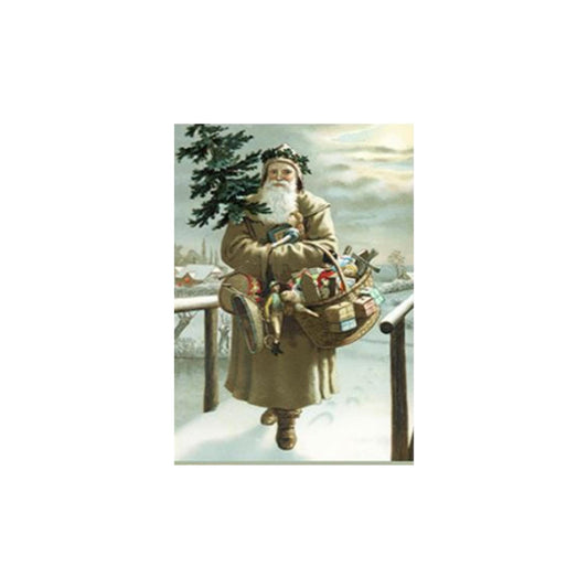 Vintage Santa's 4 Images | Rice Paper Decoupage | Calambour | A4 8.3" x 11.7"