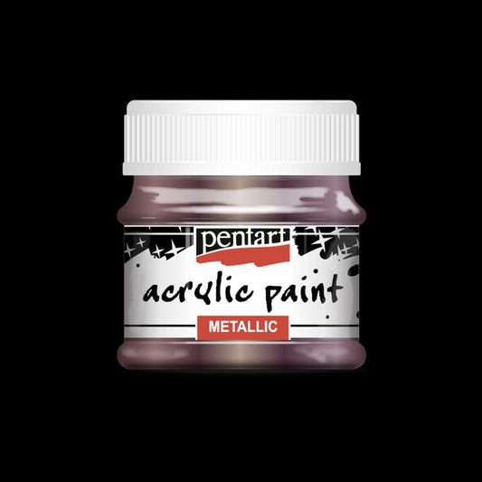 Eggplant | Acrylic Paint | Metallic | Mixed Media | Crafting Paint | Pentart | 50ml