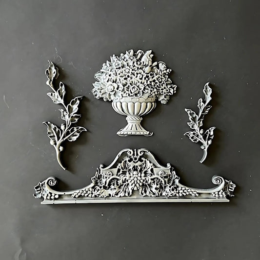 Louise | Décor Mould | LaBlanche | Decorative Mold | 8" x 5"