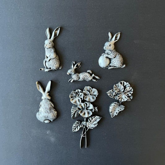 Bunnies | Décor Moulds | LaBlanche | 8" x 5" | Limited Edition | Will Sell Out