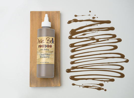 Charred Hickory Voodoo Gel Stain | Dixie Belle Paint Company  | Water Based Stain | Furniture and Crafting Stain | 8oz