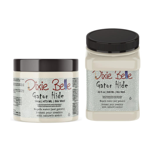 Gator Hide 2 Sizes | Water-repellent Sealer | toughest Top Coat | Dixie Belle Paint Company | 16oz or 32oz