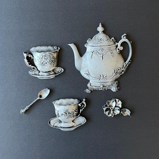 Teaware | Tea Set | Décor Moulds | LaBlanche | 8" x 5" | Limited Edition | Will Sell Out