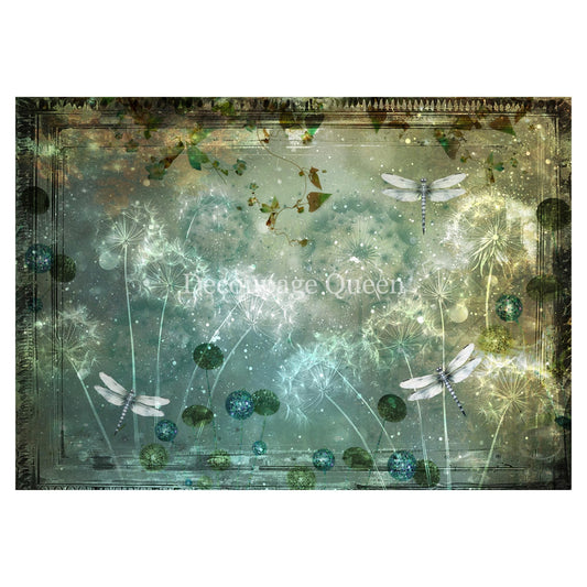 Dandelion Wishes | Rice Paper Decoupage | Designed In The USA | Printed In Italy | Decoupage Queen | 2 Sizes