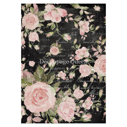 Market Roses | Rice Paper Decoupage | Designed In The USA | Printed In Italy | Decoupage Queen | A4 & A3
