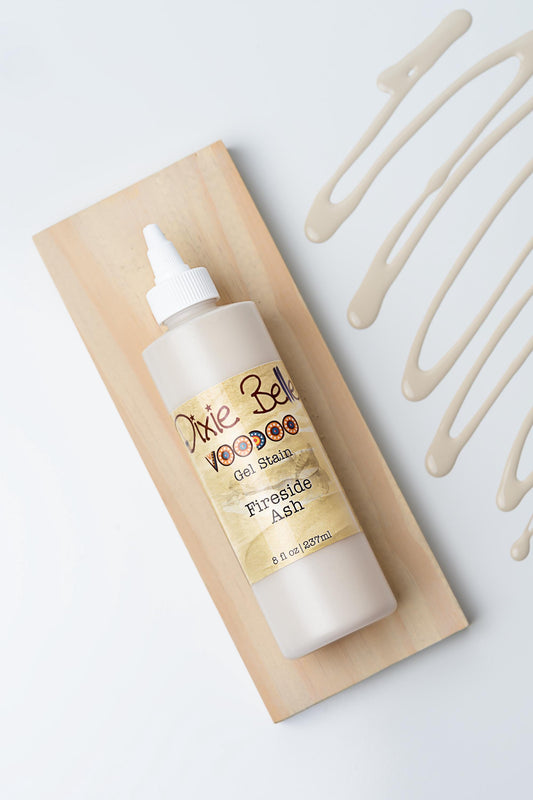 Fireside Ash Voodoo Gel Stain | Dixie Belle Paint Company  | Water Based Stain | Furniture and Crafting Stain | 8oz