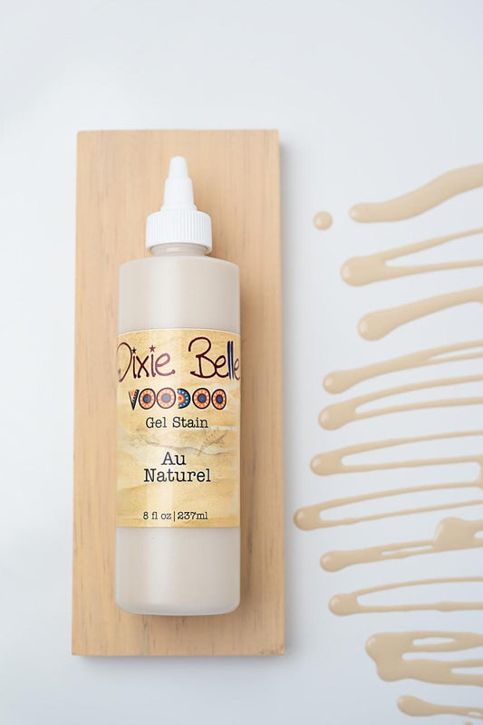 Au Naturel | Voodoo Gel Stain | Dixie Belle Paint Company | Water Based Stain | Furniture and Crafting Stain | 8oz