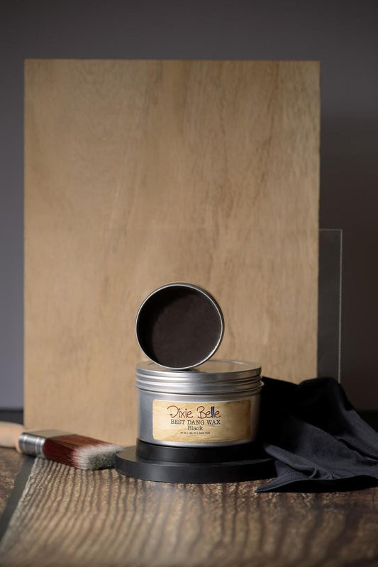 Black Best Dang Wax 4oz | Water Based Wax | Dixie Belle Paint Company | 4oz