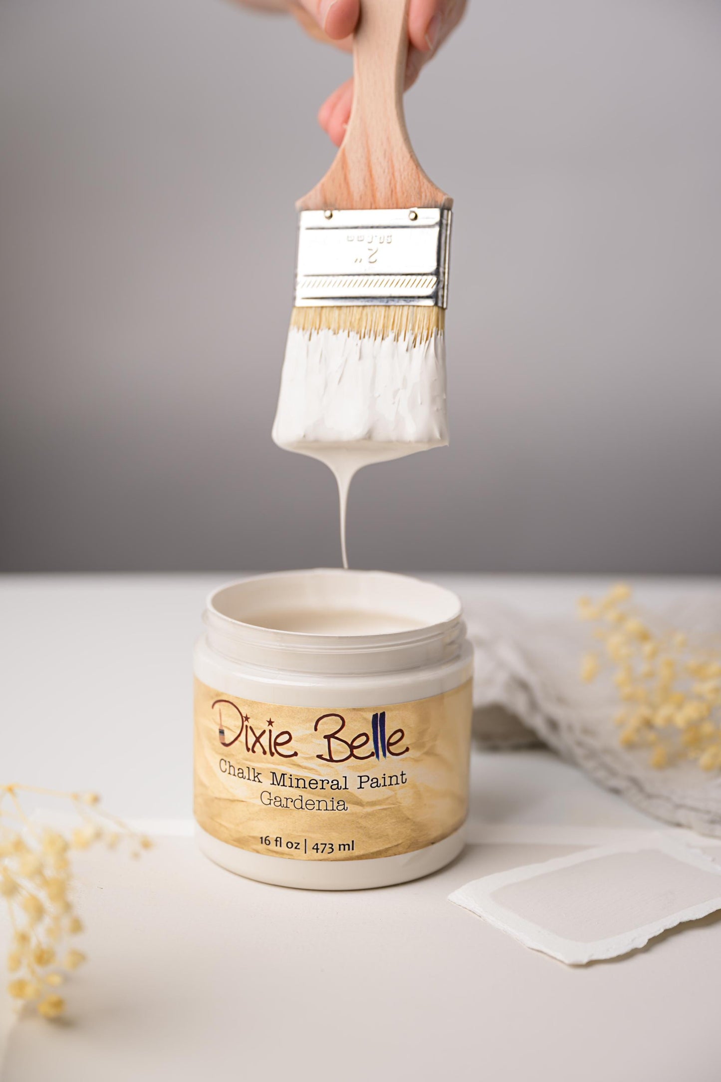 Gardenia 4oz or 8oz | Southern Roots Collection | Dixie Belle Paint | No VOC | Chalk Mineral Paint for Furniture | Water Based Paint