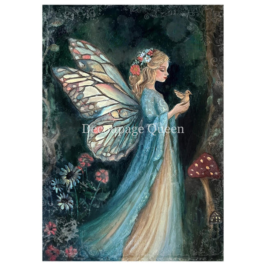 Meadow Fairy | Rice Paper Decoupage | Designed In The USA | Printed In Italy | Decoupage Queen | 2 Sizes
