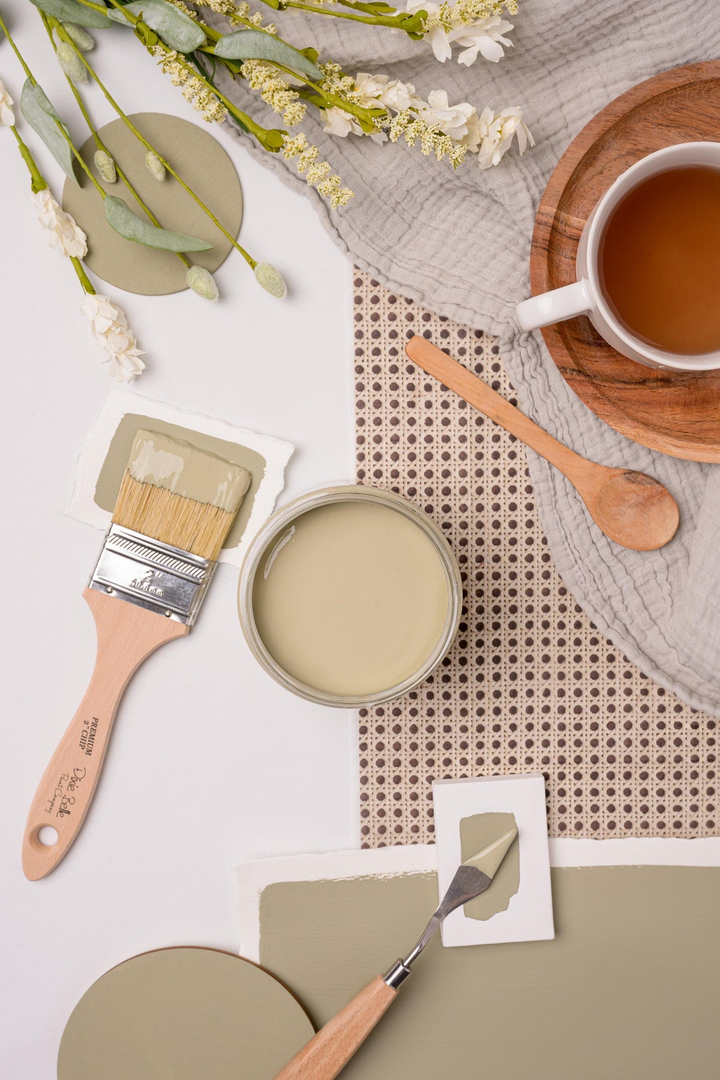 Olive Wood Chalk Mineral Paint Dixie Belle Southern Roots Collection No VOC 4oz 8oz