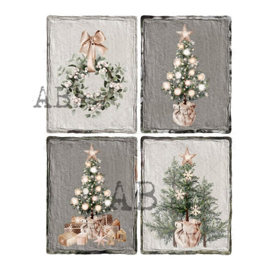 Farmhouse Decorations | Rice Paper Decoupage | AB Studios 2501 | A4