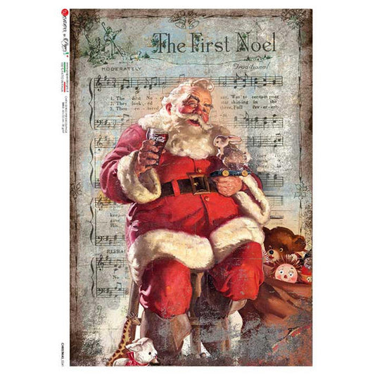 A Break For Santa | Rice Paper Decoupage | Paper Designs 0341 | A4