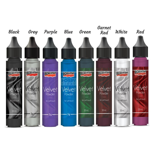 Velvet Powders | 8 Colors | Pentart | Mixed Media