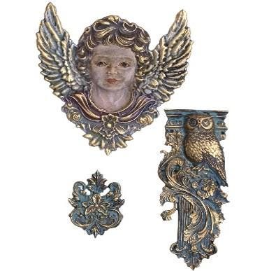 Angel and Owl | Décor Silicone Mould | LaBlanche |  8" x 5" | Limited Edition