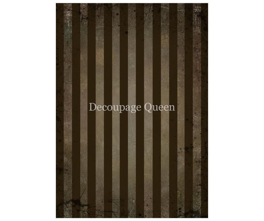 Brown Stripes | Rice Paper  Decoupage | Decoupage Queen | A4 & A3