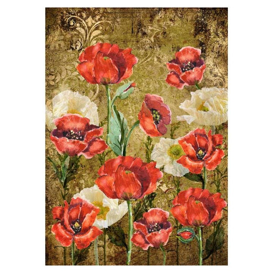 Poppies | Rice Paper Decoupage | Decoupage Queen | 2 Sizes