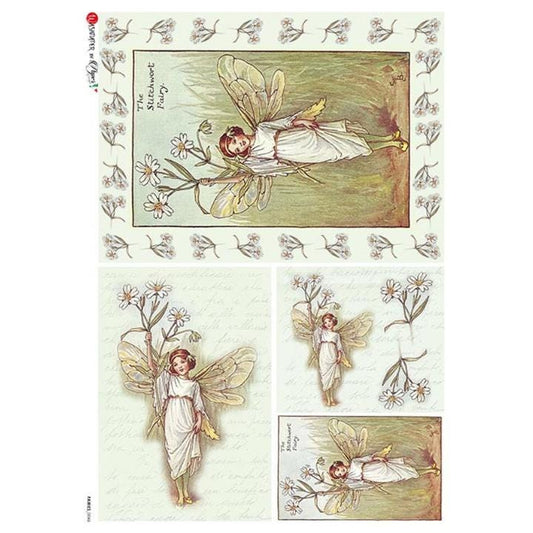 Cicely Mary Barker Fairies  | Rice Paper Decoupage | Paper Designs 0046 | A4