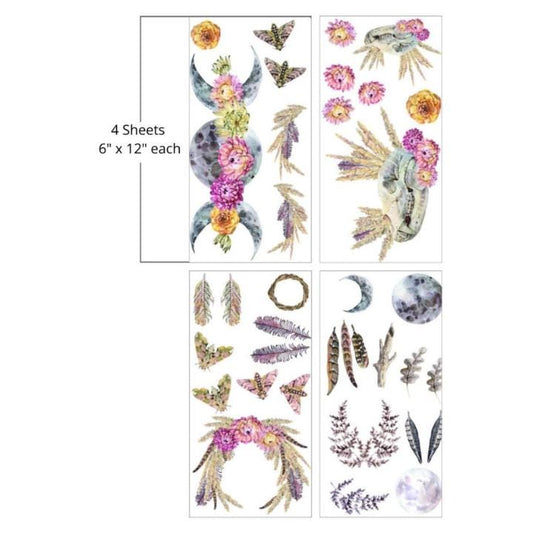 Desert Moon | Rub On Transfers | Dixie Belle Belles and Whistles | Transfer | 4 Sheets | 6X12