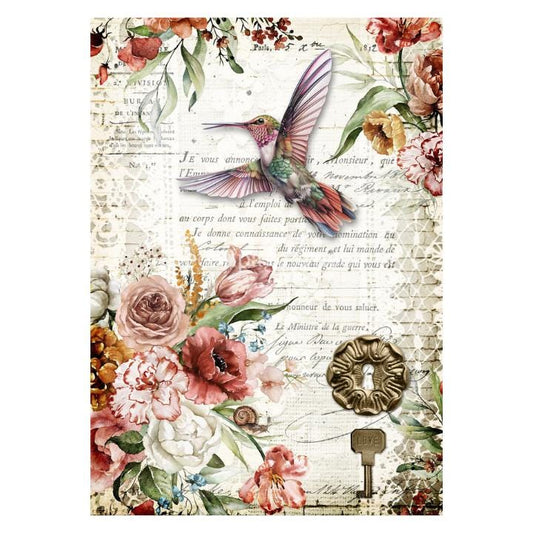 Colorful blooms | Rice Paper Decoupage | Decoupage Queen | 2 Sizes