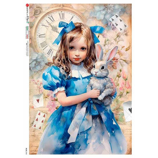 Alice In Wonderland | Rice Paper Decoupage | Paper Designs Tales 0042 | A4