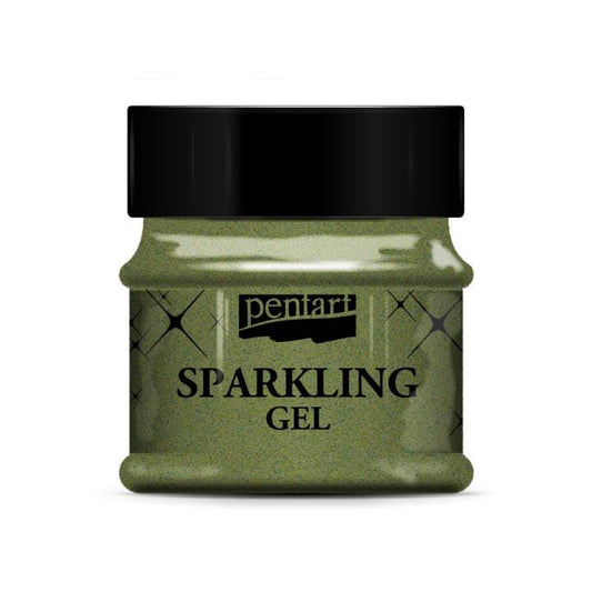 Olive Gold | Pentart Sparkling Gel | Mixed Media | 50ml