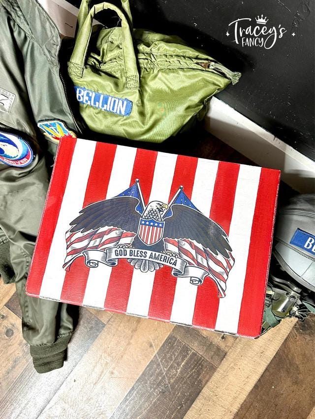 America The Beautiful | Rub On Transfers | Dixie Belle Belles and Whistles | Transfer | 3 Sheets 8X12 each