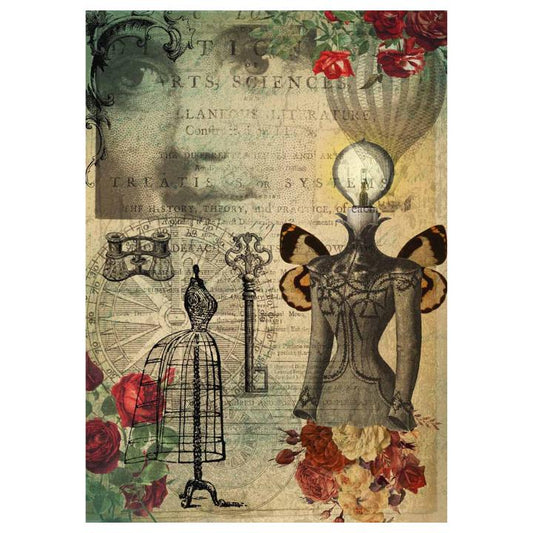 Arts and Sciences | Rice Paper Decoupage | Decoupage Queen | 2 Sizes | RETIRED and LIMITED SUPPLY