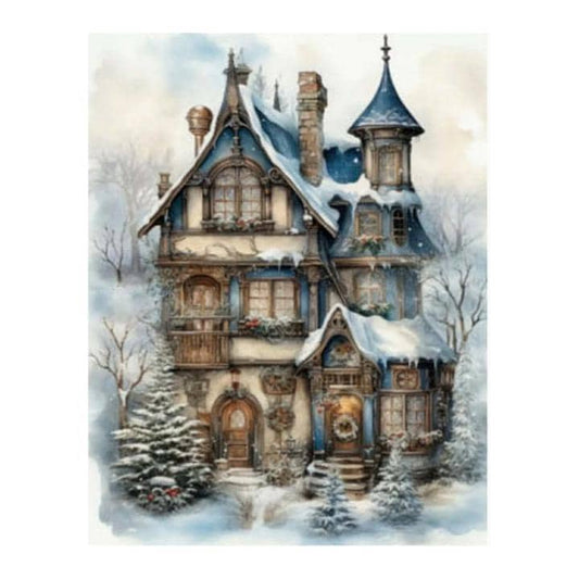 Blue Christmas 2 | Rice Paper Decoupage | LaBlanche | A4 | Hard To Find Item